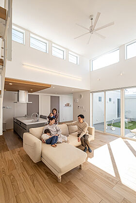 ぽっくハウスの施工事例「中庭で家族がつながる、ロフト付き1.5階建て」の画像4