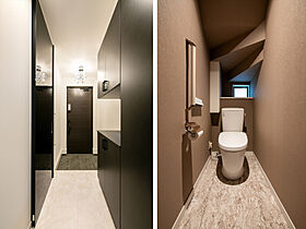 株式会社細田工務店の施工事例「間口4.2mに建つ、最大限に敷地を活かした住まい」の画像1