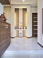 ホテルライクスタイルの玄関 ウィザースホーム 横浜展示場の事例画像