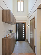 和風・和モダンスタイルの玄関 ウィザースホーム 千葉展示場の事例画像