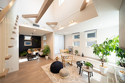 カフェスタイルのリビング ヤマト住建 住まいのギャラリー杉並店の事例画像