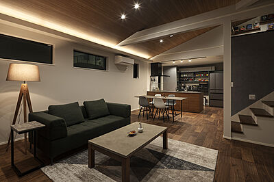 シンプルモダンスタイルのリビング ヤマト住建 住まいのギャラリー高崎店の事例画像