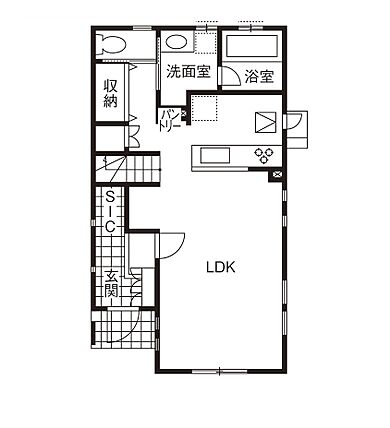 アエラホーム 石巻店の施工事例「いちばんに望んだ、夏涼しく冬暖かい家<29.5坪/間取り図あり>」のその他間取り図の画像1