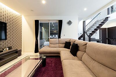 ホテルライクスタイルのリビング アエラホーム 三陸店宮古営業所の事例画像