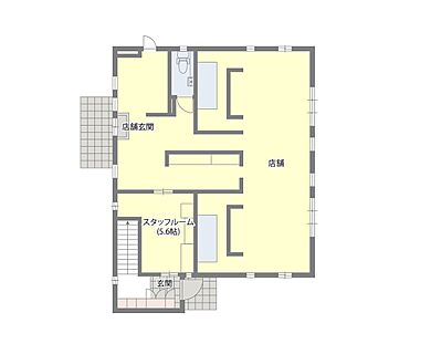 アエラホーム 石巻店の施工事例「全館空調で美容室も自宅も快適な、店舗併用の家<46坪/間取り図あり>」のその他間取り図の画像1