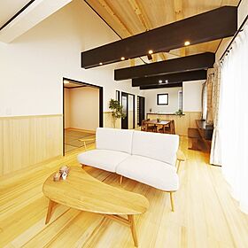 株式会社グリーンワールドの施工事例「中庭のあるもみの木の平屋」の画像1