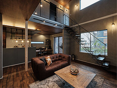 ヘスタホーム岐阜県庁前展示場の施工事例「ニューヨーク・ブルックリンな家-独自性と機能性の融合-」の画像