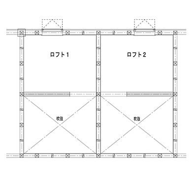丸和建設株式会社の施工事例「【鹿児島県 平屋】32.31坪 広々とした大空間リビングがある家」の2階間取り図の画像2