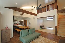 株式会社ビーバーハウス注文住宅レストの施工事例「【志布志市 平屋】32.36坪 リビングロフトがある家」の画像