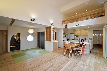 丸和建設株式会社の施工事例「【日置市 平屋】30.49坪(100.82㎡)ロフトやシューズ棚など拘りの平屋」の画像