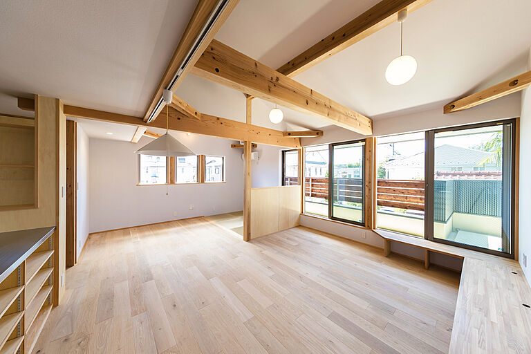 長寿命で省エネ・自然素材の木の家を丁寧におつくりする西東京市の工務店 岡庭建設株式会社の公式画像_リビング6