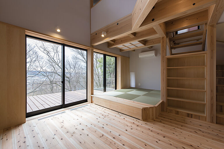 長寿命で省エネ・自然素材の木の家を丁寧におつくりする西東京市の工務店 岡庭建設株式会社の公式画像_リビング3