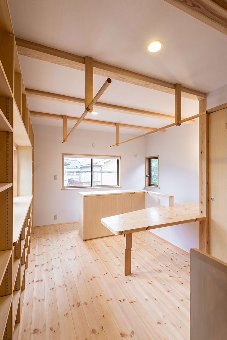 長寿命で省エネ・自然素材の木の家を丁寧におつくりする西東京市の工務店 岡庭建設株式会社の公式画像_洋室4