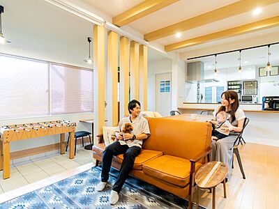 カフェスタイルのリビング タマホーム株式会社 青森支店の事例画像