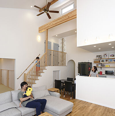 木の家スタイルのリビング 株式会社リバティーホームの事例画像