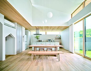 住友林業株式会社の施工事例「家族が健やかに暮らす勾配天井のある平屋」の画像