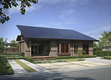 一条工務店 エコノハ仙台港展示場の施工事例「バリ島のリゾートをイメージした平屋」の画像