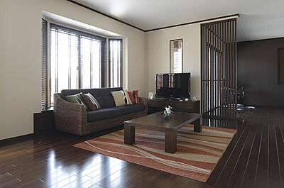 和風・和モダンスタイルのリビング 一条工務店 水戸笠原展示場の事例画像