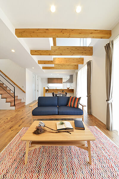 木の家スタイルのリビング 太陽住宅の事例画像