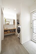 シンプルモダンスタイルの洗面所 住空間設計Laboの事例画像