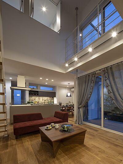 シンプルモダンスタイルのリビング 株式会社 宮里住宅社 (ロイヤルハウス美ら海店)の事例画像