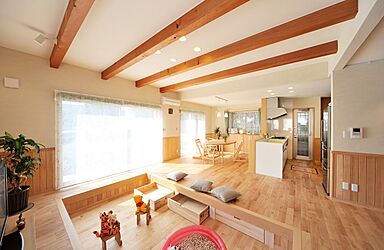 川木建設株式会社の施工事例「家族の愛情を通して生きる力を育む家」の画像