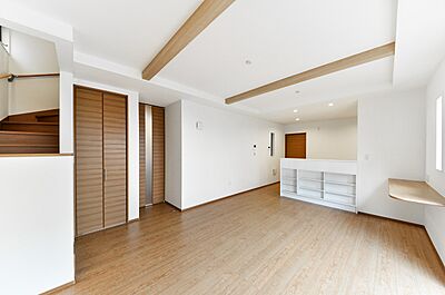 木の家スタイルのリビング 川木建設株式会社の事例画像