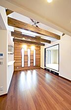 木の家スタイルのリビング 川木建設株式会社の事例画像