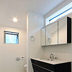 シンプルモダンスタイルの洗面所 一級建築士事務所ビー・ツーの事例画像