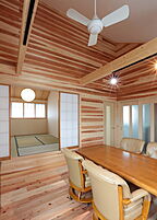 和風・和モダンスタイルの洋室 サンワ設計株式会社の事例画像