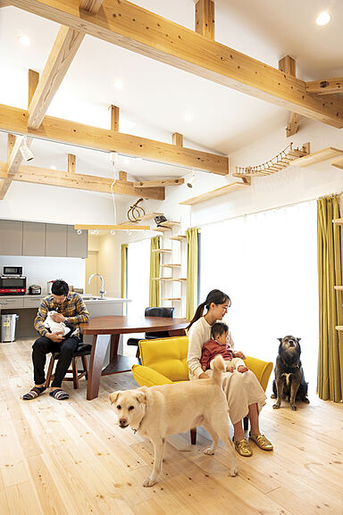 3rd.Cafe LIVING STYLEの施工事例「春日市に立つペット共生の平屋住宅」の画像5