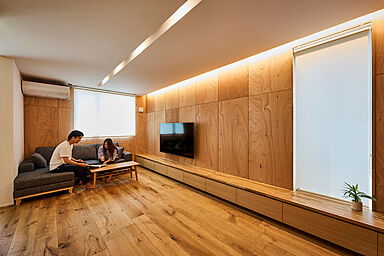 DETAIL HOME(ディテールホーム)の施工事例「吹抜けを中心に開放感のある住まい」の画像2