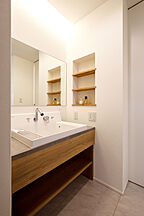 シンプルモダンスタイルの洗面所 DETAIL HOME(ディテールホーム)の事例画像