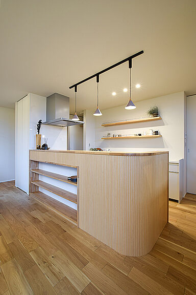 DETAIL HOME(ディテールホーム)の施工事例「田園風景を望む、スキップフロアのスタディーコーナーのある家」の画像4