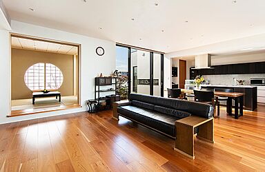 【高級住宅専門】アーネストアーキテクツ株式会社の施工事例「開閉する二世帯住宅」の画像5