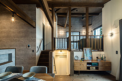 木の家スタイルのリビング 株式会社細田工務店の事例画像