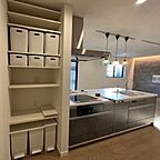 カフェスタイルのキッチン 吉永建設株式会社の事例画像