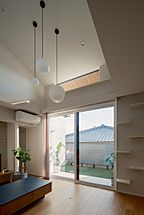 カフェスタイルのリビング WITHDOM建築設計 千葉スタジオの事例画像