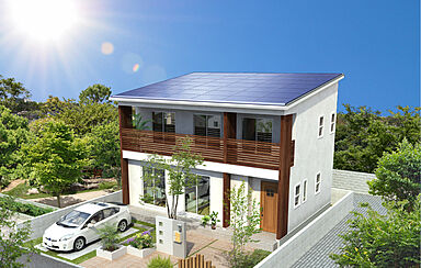 ヤマト住建株式会社のカタログ「【エネージュLCCM】脱炭素社会へ!住まいのすべての過程でCO2排出量を抑える住宅」のメイン画像