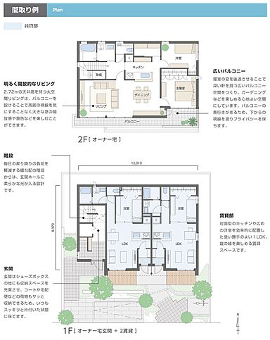 大和ハウス 西宮展示場のカタログ「【大和ハウス】 賃貸併用住宅 ~賃貸部分をプラス。家賃収入を生む住まい~」の画像3