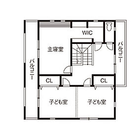 デイジャストハウス霧島店姶良市宮島町|2階建てモデルハウスの間取り図2