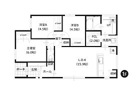 株式会社ロゴスホーム(東北)【青森】八戸市青葉2丁目|モデルハウスの間取り図1