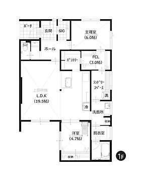 株式会社ロゴスホーム(東北)【宮城】石巻市向陽町2丁目|モデルハウスの間取り図1