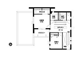 株式会社ロゴスホーム(北海道)【札幌】新琴似7条9丁目|モデルハウスの間取り図2