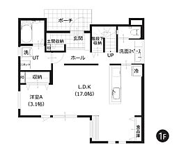 豊栄建設株式会社【苫小牧】ウトナイ南2丁目|モデルハウス【予約制】の間取り図1