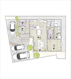遠州鉄道 遠鉄ホーム掛川市中央|ワンフロア・スマートライフのモデルハウスの間取り図1