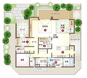 東宝ホーム 株式会社飯塚展示場の間取り図1