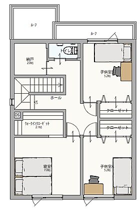 東宝ホーム 株式会社【飯塚市】サニーガーデン椿11号地の間取り図2