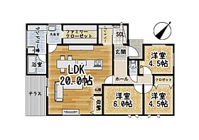 キャンディハウス岸和田市岡山町モデルハウスの間取り図1