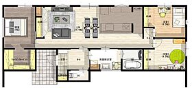 サンエルホームサンエルホーム松山インター店(平屋)の間取り図1